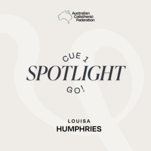 Cue 1 Spotlight GO! – Louisa Humphries