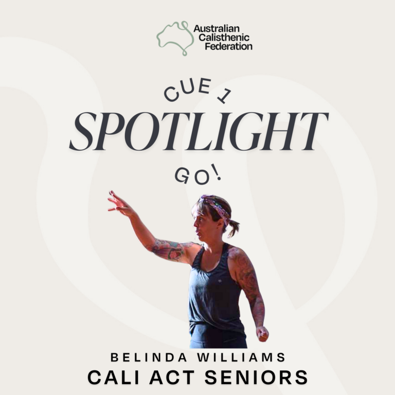 Cue 1 Spotlight GO! – Belinda Williams & CaliACT Senior Team