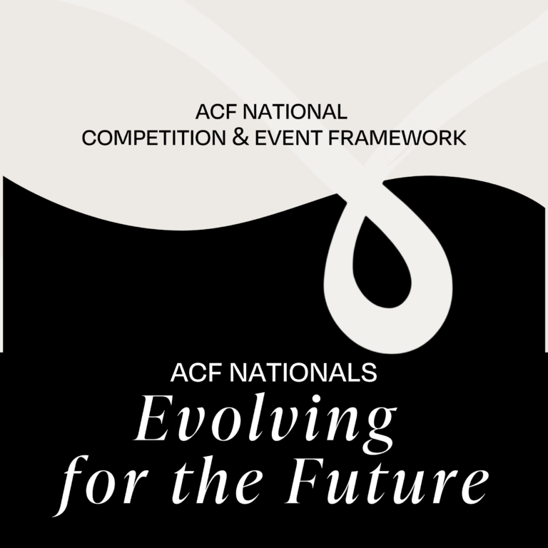 ACF National Competition & Event Framework – Evolving for the Future