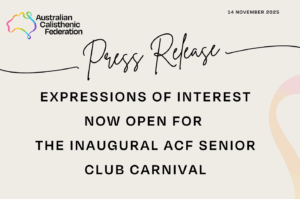ACF PRESS RELEASE – Senior Club Team Carnival 2026